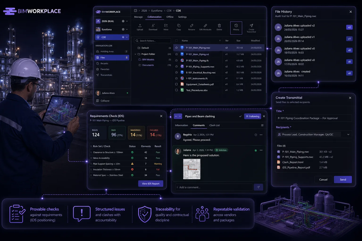 BIMWorkplace for plants, data centres and pharma facilities